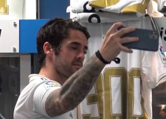 James aparece con nuevo look en celebración del Madrid