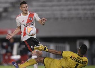 Borré y Carrascal, figuras en goleada de River en Copa