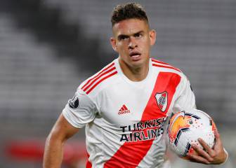 Santos Borré, el peor calificado de la goleada de River Plate