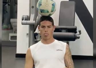 Así entrena James mientras el Real Madrid está en cuarentena