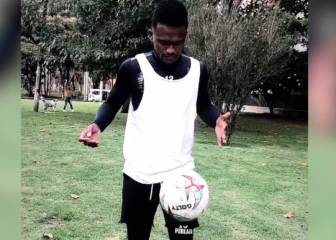 Perlaza se entrena en casa: Así es el teletrabajo de Millos