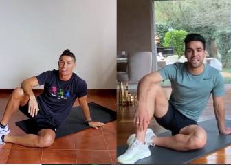 Cristiano vs Falcao: ¿Quién hace más abdominales en 45
