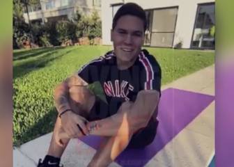 Juanfer Quintero acepta el reto de abdomen a Falcao y le gana