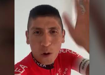 Nairo se atreve a hablar francés para hacer una invitación