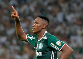 Yerry Mina, en el once ideal de Palmeiras en el siglo XXI