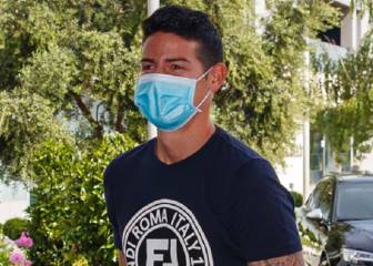 James, en Valdebebas con medidas de bioseguridad