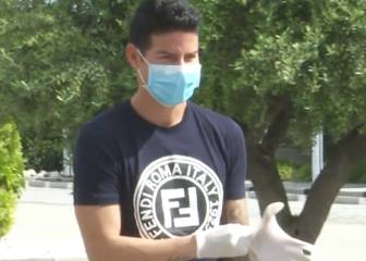 James llega a Valdebebas para los exámenes médicos