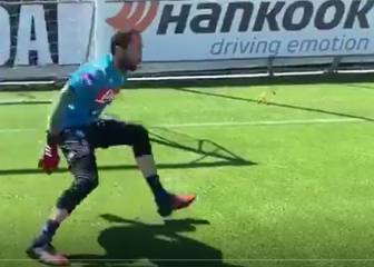 Ospina continúa con su puesta a punto para la vuelta de liga