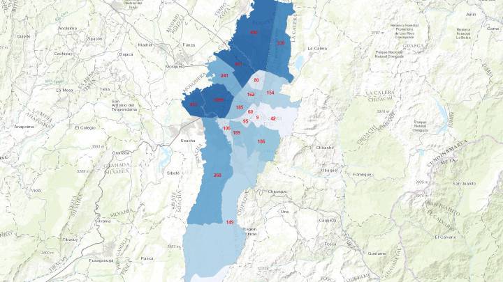 Coronavirus Bogotá: el mapa para consultar los casos y contagios de la ciudad