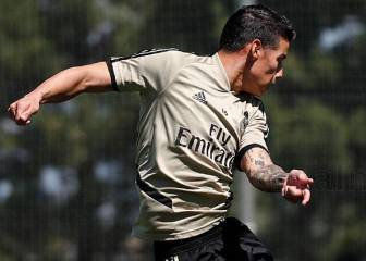 James y el Madrid inician la última semana de preparación