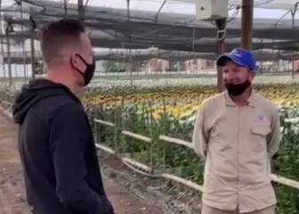 La sorpresa de Rigo a 'Ivancho', el floricultor que lo siguió