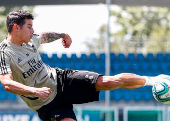James y el Madrid practican definición a larga distancia