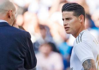 James, convocado por Zidane para el partido ante Eibar