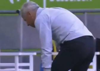 El DT del Dortmund se lesionó celebrando el gol de Haaland