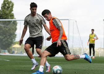 James y el Madrid se preparan para el duelo ante Valencia