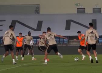 El golazo de James a Courtois aplaudido por todo el plantel