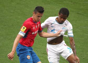 Barrios fue titular en la goleada de Zenit ante CSKA