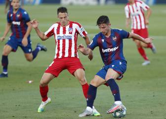 Arias, activo en ataque para el triunfo del Atleti ante Levante