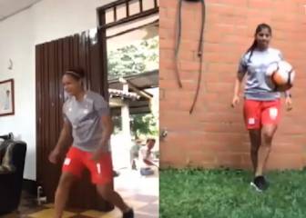 Mujeres del América no aflojan y siguen entrenando en casa