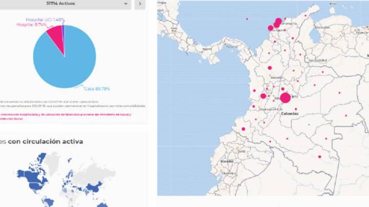 Mapa de casos y muertes por coronavirus por departamentos en Colombia: hoy, 1 de julio