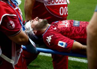 El duro golpe que recibió Ospina ante el Atalanta