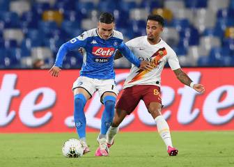 Napoli se impone en un duro partido ante la Roma