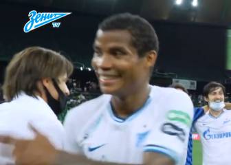 Así fue celebración de Barrios y el Zenit por ser campeones