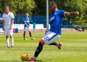 Alfredo Morelos anota en amistoso de Rangers