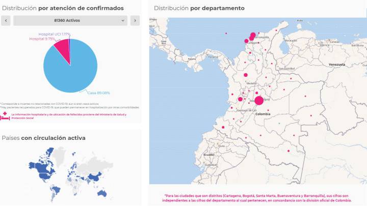 Mapa De Casos Y Muertes Por Coronavirus Por Departamentos En Colombia Hoy 12 De Julio As Colombia