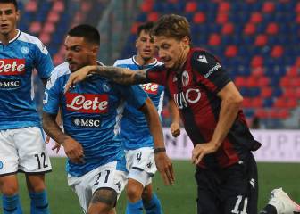 Sin Ospina, Napoli empata frente a Bologna