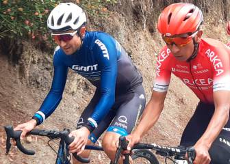 Nairo Quintana entrena con el campeón mundial de maratón