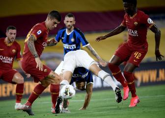 Roma e Inter empatan en partido cerrado