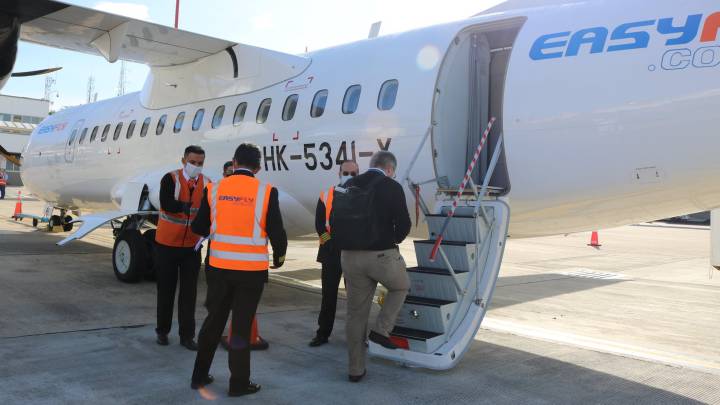 Easyfly realiza primer vuelo en Colombia para reactivación aérea
