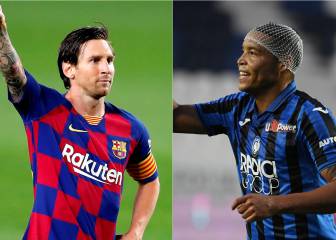 Messi y Muriel, los goleadores sudamericanos de Europa
