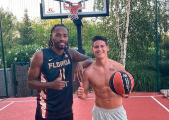 James y Angola se encuentran para jugar baloncesto