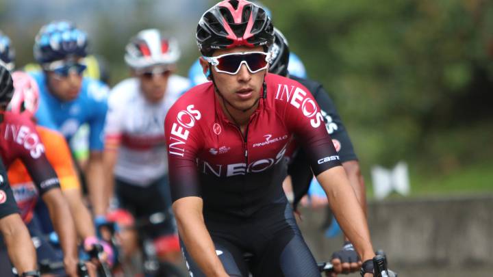 Sebastián Henao, corredor colombiano que se cayó en La Vuelta a Burgos