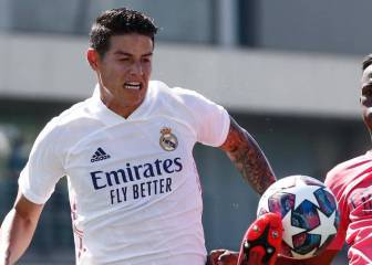 James, presente en partido de preparación del Real Madrid