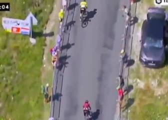 El reñido duelo entre Egan y Roglic al final de etapa