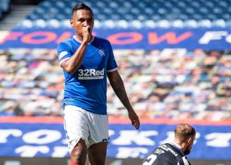 Morelos en los 3 goles del Rangers: Doblete en 5'
