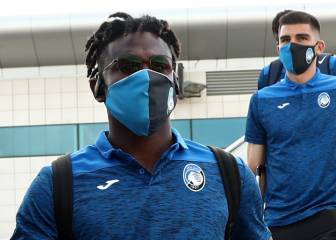 Zapata y Muriel ya están en Lisboa para la Champions