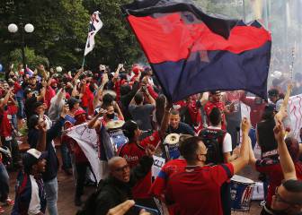 En imágenes: Así fue la protesta de los hinchas del DIM