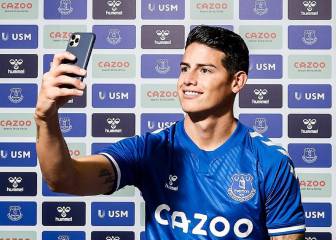 El número que James lucirá en el Everton de Inglaterra