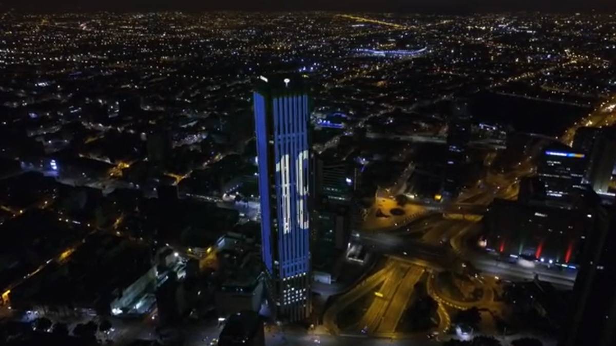 La Torre Colpatria De Azul Por El Fichaje De James Rodriguez As Colombia