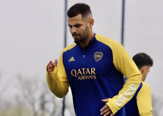 Cardona realiza su primera práctica en la sede de Boca