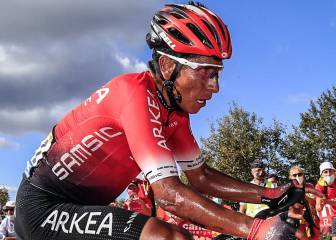 Nairo, con varias contusiones tras caída en etapa 13 del Tour