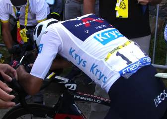 El estado en que terminaron Egan, Nairo y Rigo la etapa 13