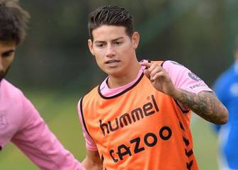 Así fue el último entreno de James y Mina antes del debut