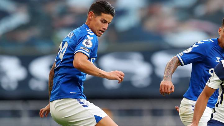 James Rodríguez inicia su historia en Goodison Park