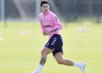 La práctica de James antes de su próximo reto con el Everton