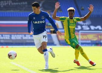Everton gana con gol de James ante el West Bromwich